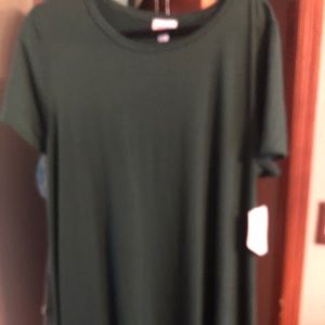 New Dark green pocketless LuLaRoe Carly in Xl